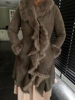 Lange dames lammy coat mantel-maat 38 arma lamsleer, Kleding | Dames, Jassen | Winter, Maat 38/40 (M), Bruin, Ophalen of Verzenden