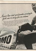 Retro reclame 1971 Omo wasmiddel draagkoffer op de fiets, Verzamelen, Retro, Verzenden, Overige typen
