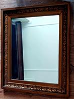 mooie oude spiegel geslepen glas br.57cm h.71cm, Antiek en Kunst, Antiek | Spiegels, Ophalen of Verzenden, Rechthoekig