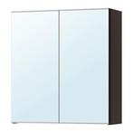 Ikea badkamermeubel spiegelkast zwartbruin 60x21x64 cm, Minder dan 25 cm, Minder dan 100 cm, Gebruikt, Spiegelkast