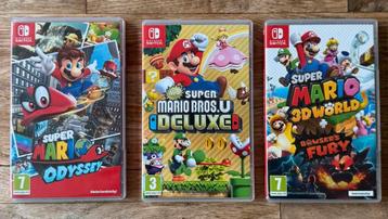 Top Mario Games voor Nintendo Switch 1 en 2 beschikbaar voor biedingen