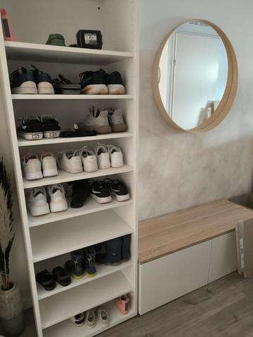 IKEA Spiegel met Houten Rand - 80cm