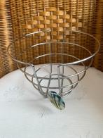 Fruitschaal chroom draad, Ophalen of Verzenden, Zo goed als nieuw, Rond, Overige materialen