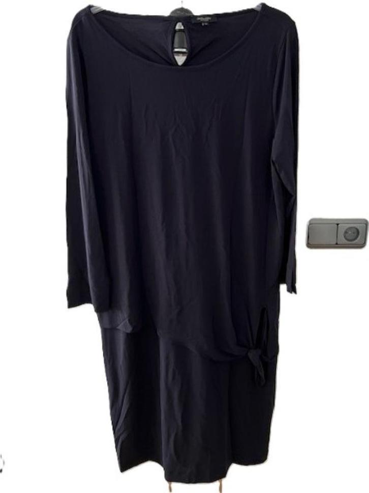 Claudia Strater jurk maat 44 blauw acetaatviscose., Kleding | Dames, Jurken, Zo goed als nieuw, Maat 42/44 (L), Blauw, Onder de knie