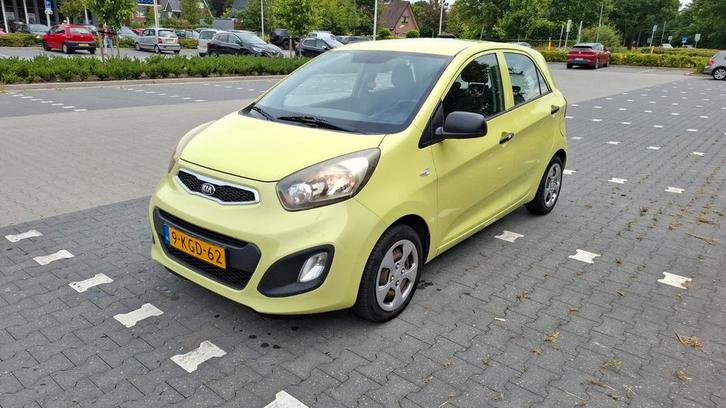 Kia Picanto 1.0 Cvvt 5-DRS 2013 Groen, Auto's, Kia, Particulier, Picanto, Airbags, Bluetooth, Centrale vergrendeling, Lichtsensor