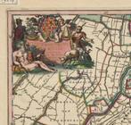 Antieke Visscher landkaart Utrecht / Betuwe eo Uitvergroting, Boeken, Atlassen en Landkaarten, Nederland, Ophalen of Verzenden