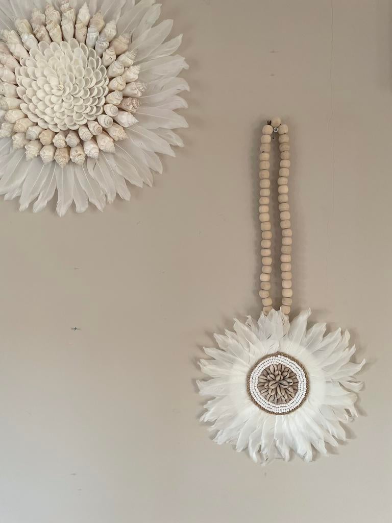 Nieuw schelpen veren hanger, Huis en Inrichting, Ophalen of Verzenden, Nieuw