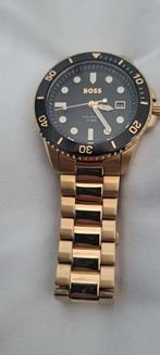 Hugo boss gouden horloge., Sieraden, Tassen en Uiterlijk, Horloges | Heren, Ophalen, Zo goed als nieuw, Staal, Overige merken