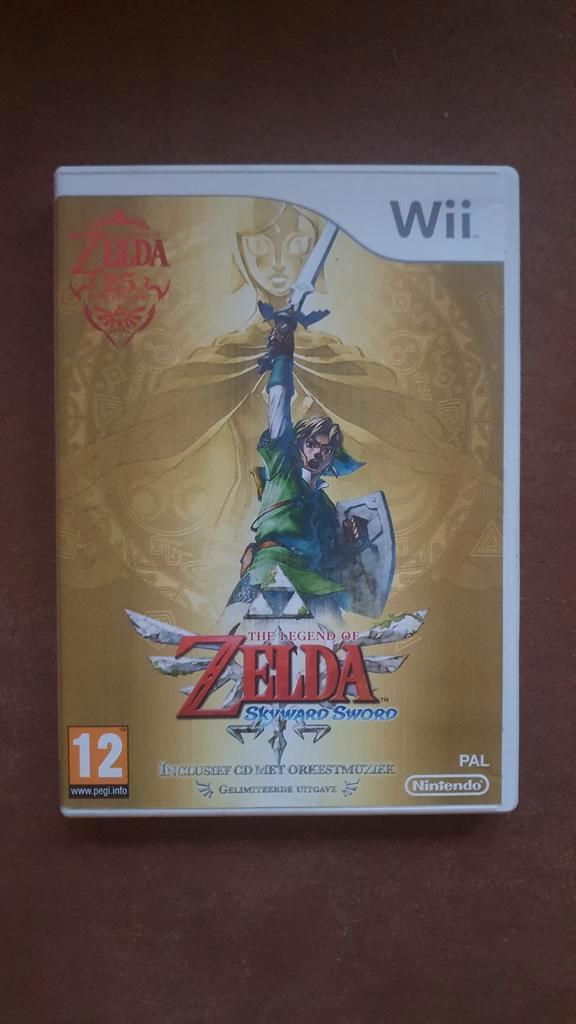 Zelda Skyward Sword (incl CD met muziek) - Wii, Spelcomputers en Games, Games | Nintendo Wii, Gebruikt, Avontuur en Actie, 1 speler