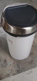 Brabantia Touch Bin 60L Wit, Huis en Inrichting, Gebruikt, 40 liter of meer, Ophalen of Verzenden, Metaal