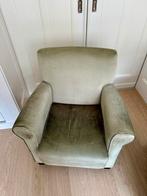 Gratis Groene Fauteuil, Ophalen of Verzenden, Gebruikt, Stof, 75 tot 100 cm