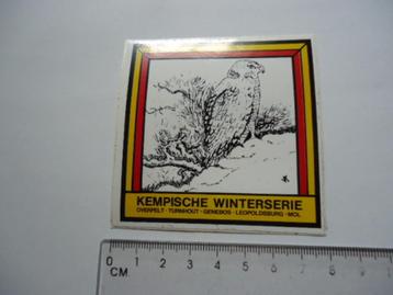 sticker oud Roofvogel vogel strip kempische winterserie retr beschikbaar voor biedingen
