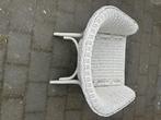 Rietenstoel, Huis en Inrichting, Stoelen, Ophalen, Gebruikt, Wit, Riet of Rotan