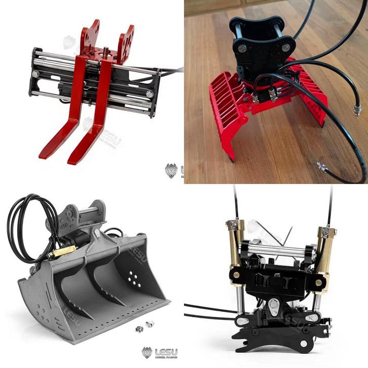 Diversen aanbouwstukken voor Lesu RC kranen 1/14, Hobby en Vrije tijd, Modelbouw | Radiografisch | Auto's, Nieuw, Onderdeel, Overige schalen