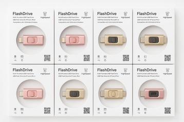 128GB USB Flashdrive Goud/Roze - Mobiele Geheugenstick beschikbaar voor biedingen