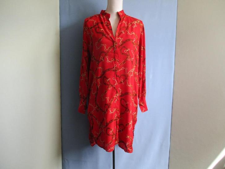 Zara jurk maat S., Kleding | Dames, Jurken, Zo goed als nieuw, Maat 36 (S), Rood, Onder de knie, Verzenden