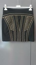 Zwart Rokje met Gouden Lijnen van Osley – Maat M,, Kleding | Dames, Ophalen of Verzenden, Zwart, Boven de knie