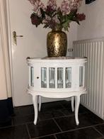 Wit glazen thee kastje, Huis en Inrichting, Kasten | Overige, Ophalen, Zo goed als nieuw