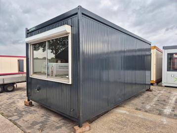 Kantoorunit, woonunit, unit, container, bouwkeet, de meeuw beschikbaar voor biedingen