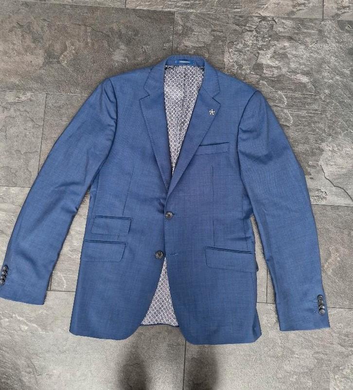 Van Gils Colbertje Blauw maat 98, Kleding | Heren, Kostuums en Colberts, Zo goed als nieuw, Maat 48/50 (M), Blauw, Ophalen