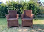 2 rieten stoelen, Huis en Inrichting, Stoelen, Ophalen, Twee, Bruin, Riet of Rotan