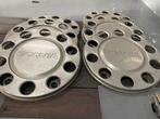 Scania Wieldoppen - 6 stuks - RVS ringen, Auto diversen, Wieldoppen, Ophalen of Verzenden, Gebruikt