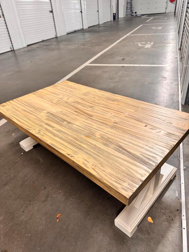 Mooie Houten Salontafel, Huis en Inrichting, Tafels | Salontafels, Gebruikt, Minder dan 50 cm, 50 tot 100 cm, 100 tot 150 cm, Rechthoekig