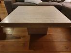 Travertin Salontafel - Tijdloze Elegantie, Huis en Inrichting, Tafels | Salontafels, Ophalen, Overige materialen, Vierkant, Minder dan 50 cm