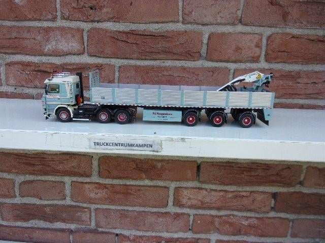 Tekno  Scania  143M  450  PK  V8  van  P. J. Hoogendoorn., Hobby en Vrije tijd, Modelauto's | 1:50, Ophalen of Verzenden, Nieuw