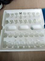 Glazen Schaakspel - Compleet hij moet snel weg, Hobby en Vrije tijd, Gezelschapsspellen | Bordspellen, Een of twee spelers, Ophalen of Verzenden