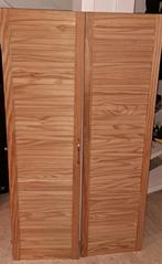 2 Louvre deuren 141cm hoog x 39,5 breed, Ophalen, Gebruikt, Binnendeur, 200 tot 215 cm