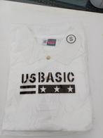 Polo Shirt Wit US Basic Maat S NIEUW, Kleding | Heren, Ophalen of Verzenden, Nieuw, Maat 46 (S) of kleiner, Wit