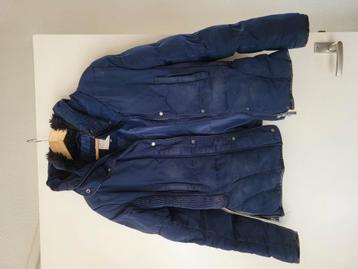 Donkerblauwe paardrijjas winterjas, maat 40 beschikbaar voor biedingen