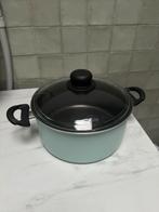 Pyrex pan met deksel 24 cm, Keramische plaat, Aluminium, Ophalen of Verzenden, Zo goed als nieuw