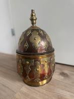 Antieke Marokkaanse Theepot/Voorraadpot, Ophalen of Verzenden, Koper