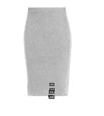 Artu Napoli - Prachtige knitted rib rok maat 34 - Nieuw €129, Kleding | Dames, Nieuw, Grijs, Maat 34 (XS) of kleiner, Knielengte