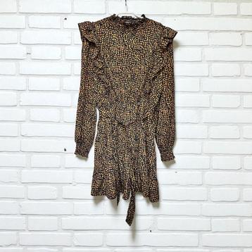 Lofty Manner Jurk Maat S Zwart Bruin Abstract Ruches beschikbaar voor biedingen