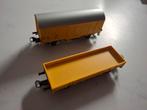 Twee marklin goederenwagons., Wisselstroom, Wagon, Ophalen of Verzenden, Zo goed als nieuw