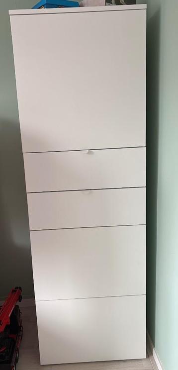 Witte kleding kast (Platsa - IKEA, zelf samen te stellen)