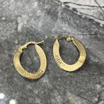 14 karaats gouden oorbellen versace model, Ophalen of Verzenden, Nieuw, Goud