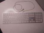 Apple USB Keyboard – Zilver/Wit – Bedraad, topstaat, Computers en Software, Toetsenborden, Ophalen, Zo goed als nieuw, Qwerty