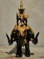 Bronzen drie koppige olifant, Antiek en Kunst, Ophalen of Verzenden, Brons