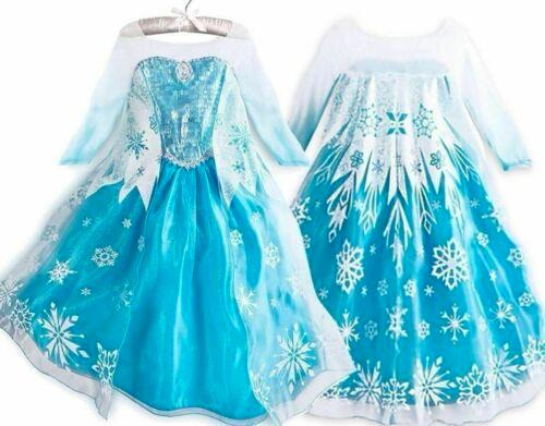 SUPER SALE Frozen Elsa Jurk sneeuwvlokken div maten, Kinderen en Baby's, Carnavalskleding en Verkleedspullen, Nieuw, Meisje, 110 t/m 116