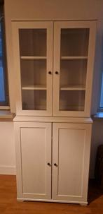 Ikea buffet kast wit met glazen deuren 182x75x42, Ophalen, Gebruikt, 25 tot 50 cm