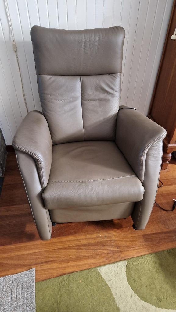 Luxe relaxfauteuil Vancouver van Prominent, Huis en Inrichting, Fauteuils, Zo goed als nieuw, Leer, Minder dan 50 cm, Minder dan 75 cm