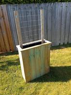 Houttan Plantenbak met Gaasrek, Ophalen, Nieuw, Balkon, 60 tot 100 cm