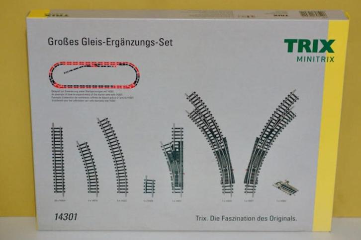 Minitrix 14301  railuitbreidingsset ., Hobby en Vrije tijd, Modeltreinen | N-Spoor, Nieuw, Wagon, Gelijkstroom, Trix, Verzenden
