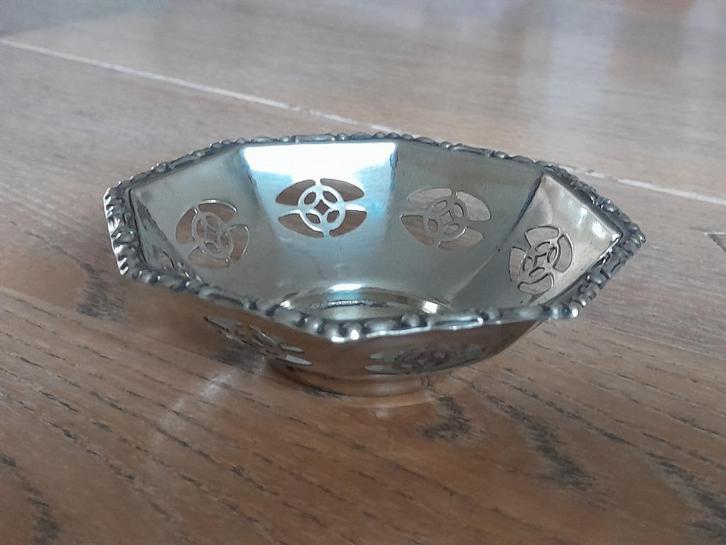 verzilverd bonbonschaaltje jaren 30, Arno zilver, Antiek en Kunst, Antiek | Goud en Zilver, Zilver, Ophalen of Verzenden