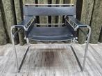 Marcel Breuer Wassily, zwart, zeer fraaie replica, Ophalen, Zwart, Zo goed als nieuw, Leer