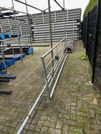 Robuuste ijzeren landpoort 4m breed ideaal voor weide of erf, Tuin en Terras, Ophalen, Gebruikt, IJzer, Tuinhek